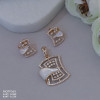 18KT Gold Mother of Pearl Pendant Set