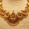 22KT Gold Lakshmi Vilas Temple Necklace