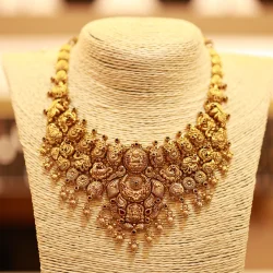 22KT Gold Aneya – Antique Temple Necklace
