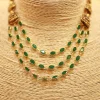 22KT Gold Emerald Cascade Necklace 22KT Gold Emerald Cascade Necklace