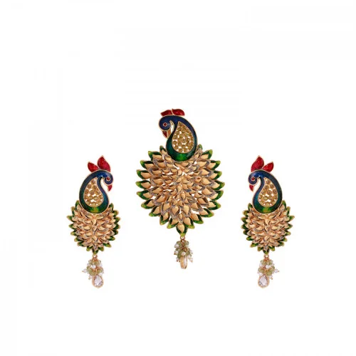 Peacock design deals ear tops