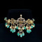 22KT Gold Grand Ramparivar Emeralds Gold Choker
