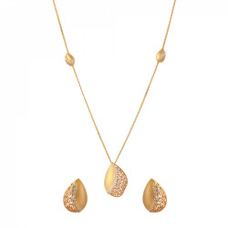 22KT Gold Delightful Pendant Set 22KT Gold Delightful Pendant Set