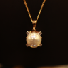 18KT Gold Luna Pearl Pendant