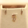 18KT Gold Elegance in Bloom – Double Leaf Pendant
