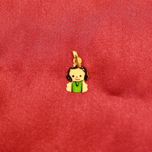 18kt Gold Cute Girl Design Pendant