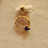 22kt Gold Circular Pendant & Earring Set