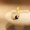 22kt Gold Circular Pendant & Earring Set