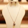 18KT Gold Nova Orbit Designer Pendant Set