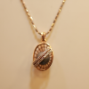 18KT Gold Nova Orbit Designer Pendant Set