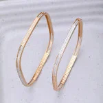 Square on sale bangle gold