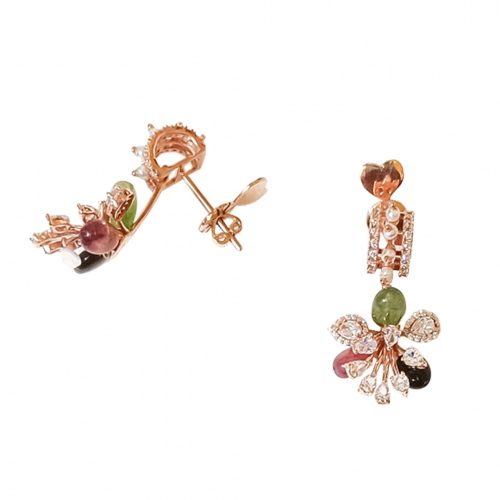 18kt Rose Gold Designer Necklace Set
