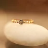 Celeste Dots – 18KT Gold Textured Band Ring Celeste Dots – 18KT Gold Textured Band Ring