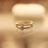 Celeste Dots – 18KT Gold Textured Band Ring