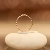 Celeste Dots – 18KT Gold Textured Band Ring