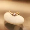18KT Gold Rose Halo – Accent Ring