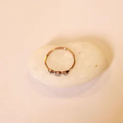 18KT Gold  Celestial Charm – Studded Ring