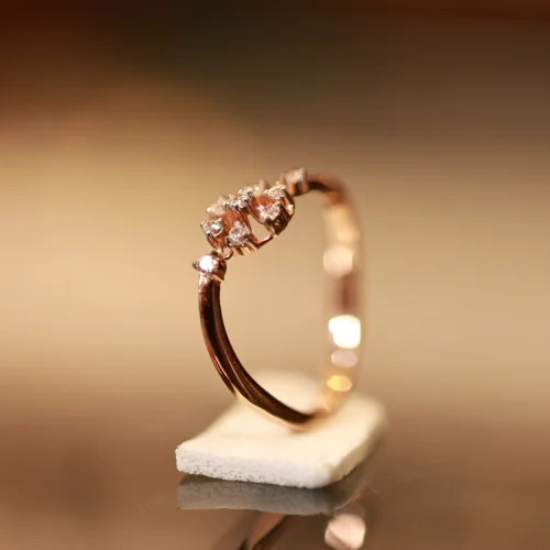 18KT Gold Celestia Bloom -Floral Diamond Ring