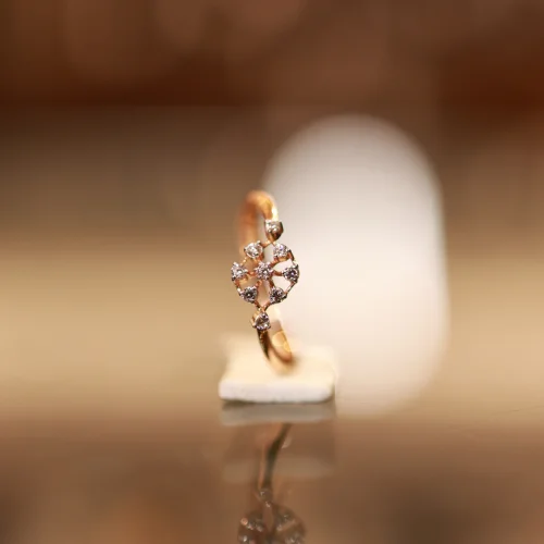 18KT Gold Celestia Bloom -Floral Diamond Ring