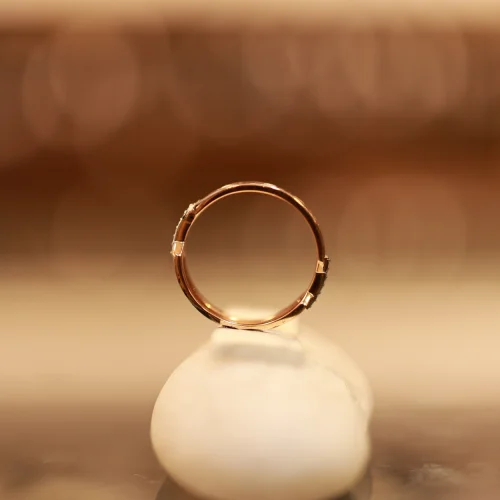 18KT Gold Designer Geometric Ring