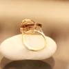 18KT Gold Sapphire-Accent Statement Ring