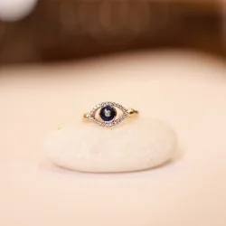 18KT Gold Eternal Eye Ring