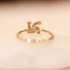 18KT Gold Zephyra Twist – Swirl Ring