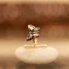 18KT Gold Enamel Butterfly Ring