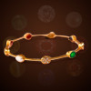 Exquisite 22KT Gold Navarathna Bangles for a Timeless Beauty