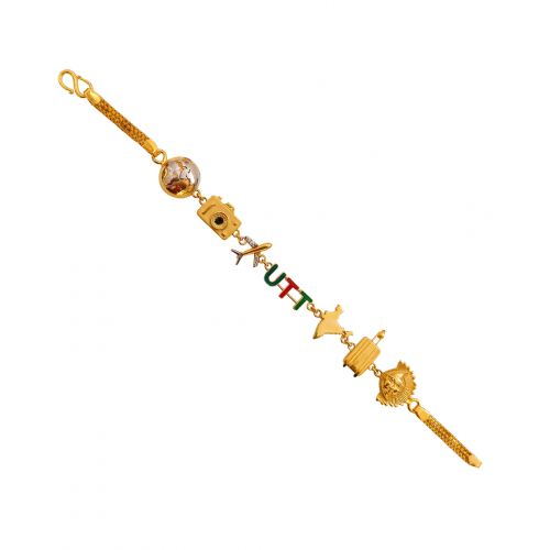 22KT Gold Customised Charms  Bracelet 