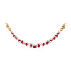 18KT Gold Ruby Choker Necklace Set