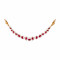18KT Gold Ruby Choker Necklace Set