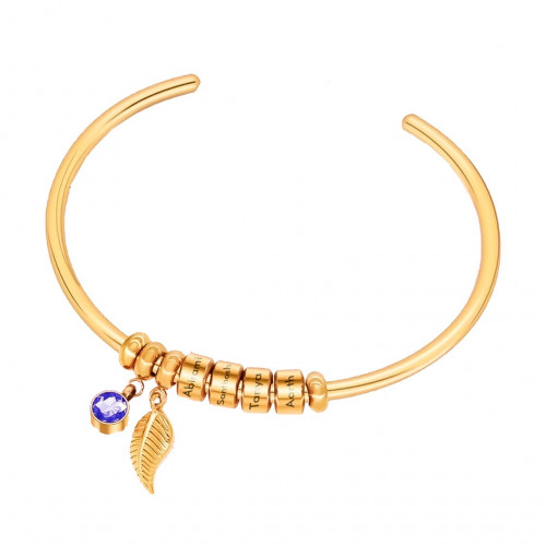 22KT Gold Customised Name Bracelet 
