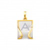 Shop Exquisite 18KT Gold A Alphabet Diamond Pendant | Buy Now