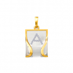 Shop Exquisite 18KT Gold A Alphabet Diamond Pendant | Buy Now