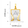 Shop Exquisite 18KT Gold A Alphabet Diamond Pendant | Buy Now