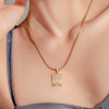 Shop Exquisite 18KT Gold A Alphabet Diamond Pendant | Buy Now