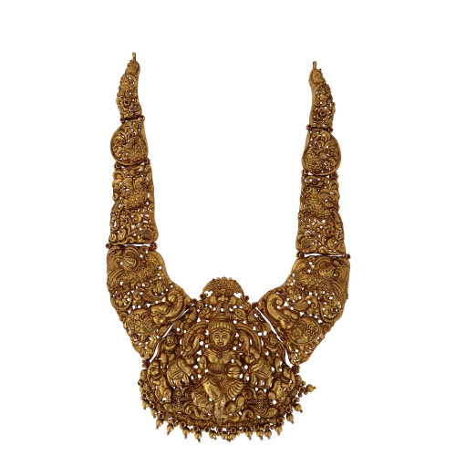 22Kt Gold Antique Nakshi Long Necklace