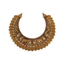 22KT Gold Antique Nakshi Necklace