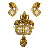 22KT Gold Mother OF Pearl Ganesha Pendant
