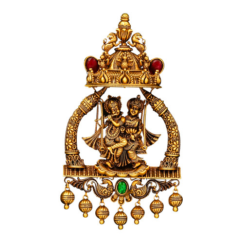 22KT Gold Radha Krishna Pendant