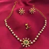 22KT Gold Pearl Choker Set 22KT Gold Pearl Choker Set