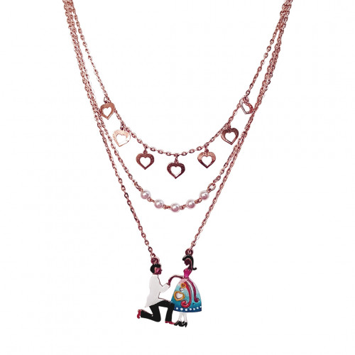 18KT Rose Gold Couples Chain
