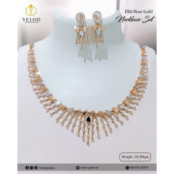 18KT Rose Gold Necklace Set