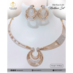 18KT Rose Gold Necklace Set