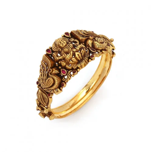 Gold bangle cheap with screw design