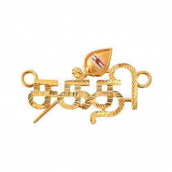 22KT Gold Shakti Vel Pendant