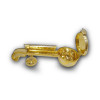 925 Silver Veena (Gold Polished Open Type)