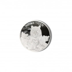 999KT 100 GMS INDIAN TIGER LIMITED EDITION 999.0 SILVER COIN