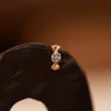 18 KT Gold Candy Charm Stud Earrings
